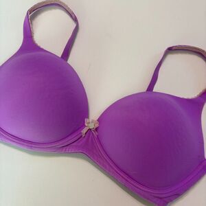 Victoria's Secret Bra Womens 38D Body By Victoria No-Wire Purple Comfort T-Shirt